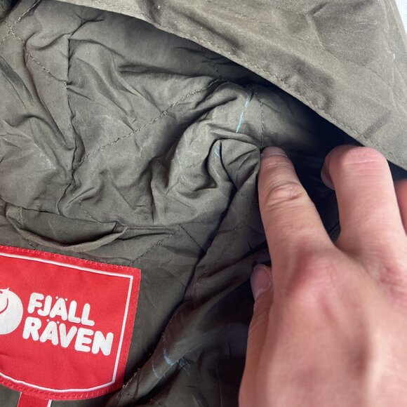 Fjallraven Greenland Parka (89259) Jacket Women Sz S Dark Olive green (Read) - Picture 9 of 16